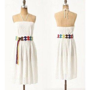 HD IN PARIS Blanched Eyelet Ivory Mini Dress